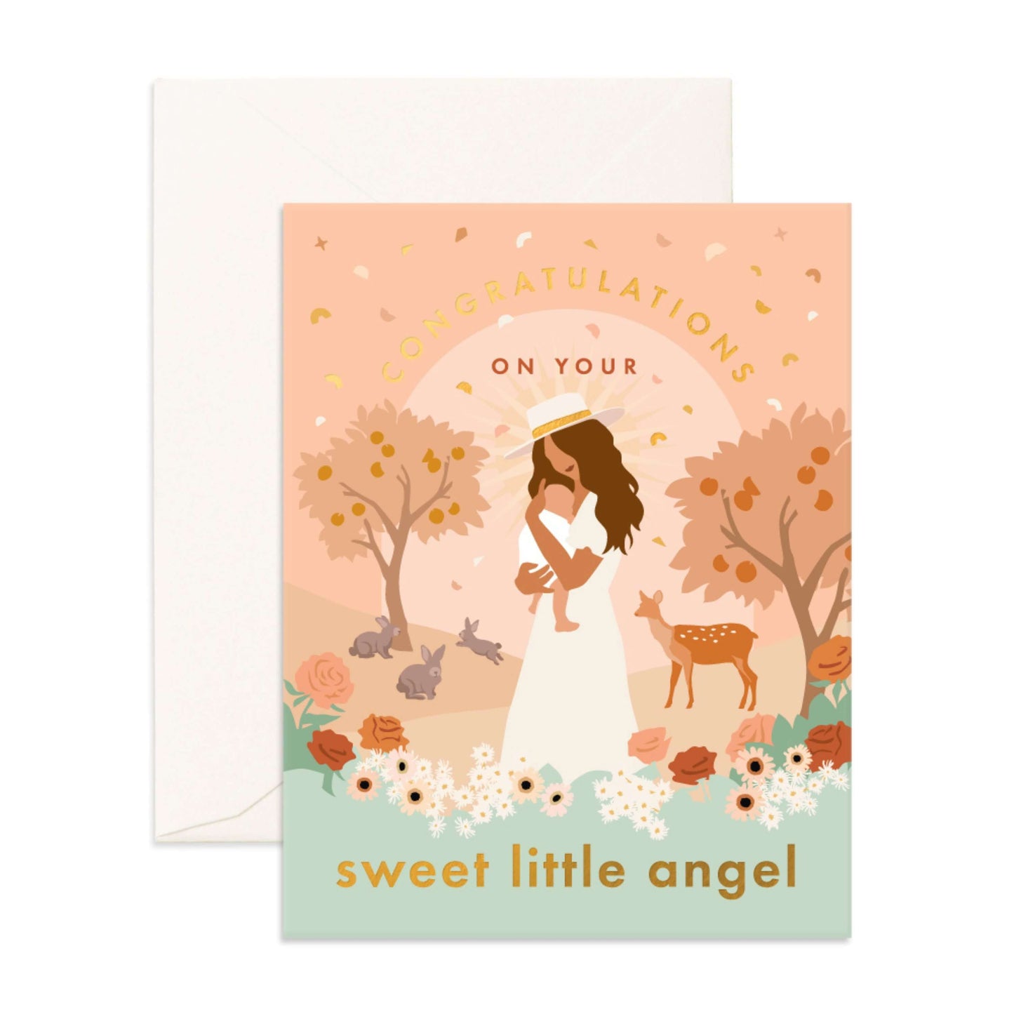 Sweet Little Angel - Greeting Card